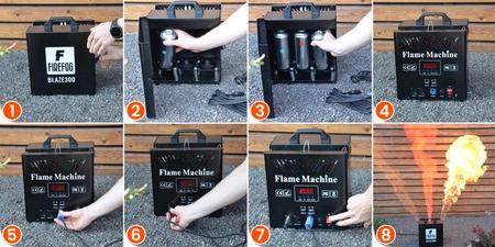 Potrójna wyrzutnia ognia BLAZE300