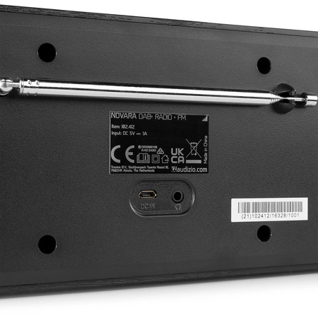 Radio cyfrowe stereo FM DAB+ Audizio Novara czarne