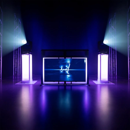 Pulpit DJ-Booth Pro z uchwytem na TV DB6 Vonyx