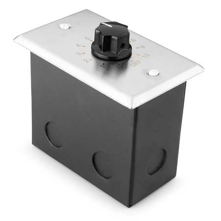 2 strefowy zestaw białych głośników naściennych 4 x 6.5" BC65V z wzmacniaczem oraz tłumikami głośności