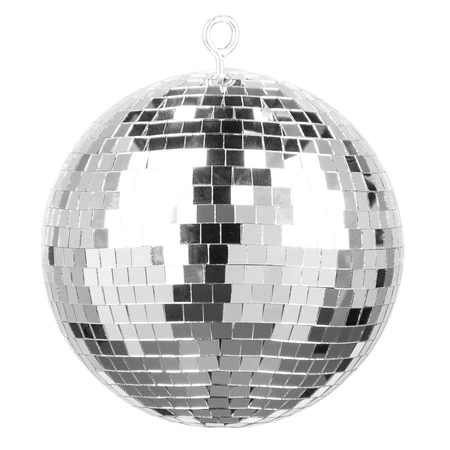 Zestaw: Kula lustrzana 20cm+ napęd bateryjny z diodami LED