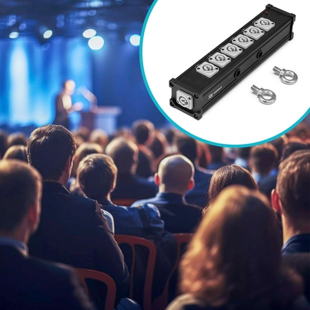 Rozdzielacz zasilania PD Connex PSB27 P-Con IN – 7x P-Con OUT