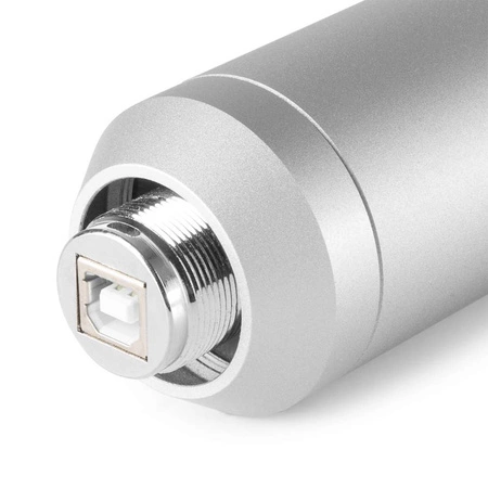 Vonyx CM320S Mikrofon studyjny USB ze statywem stołowym - tytanowy