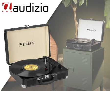 Gramofon w walizce Audizio RP114BK czarny