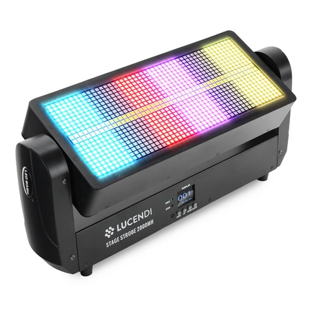 Stroboskop LED RGBW reflektor dyskotekowy STAGE STROBE 2000MH Lucendi