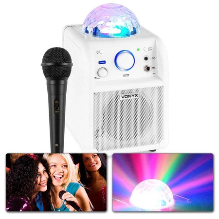 Głośnik karaoke Bluetooth efekt LED Vonyx SBS50W