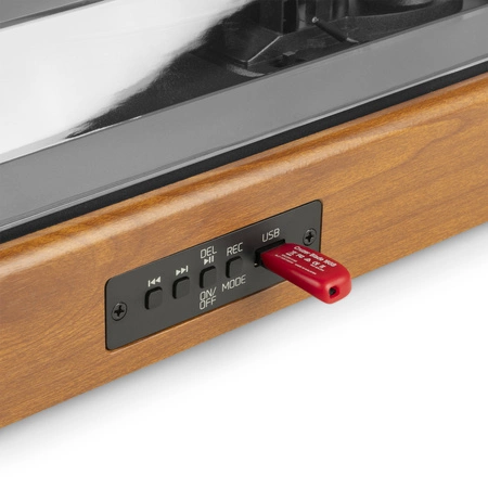 Gramofon z głośnikami RP335 Vintage brązowy Audizio