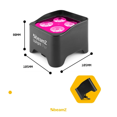 Oświetlacz bateryjny 4x4W 4in1 RGB-UV LED IRC BBP90 Beamz