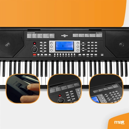 Keyboard MIDI PRO 61 klawiszy czułych na nacisk Rhapsody61P Max