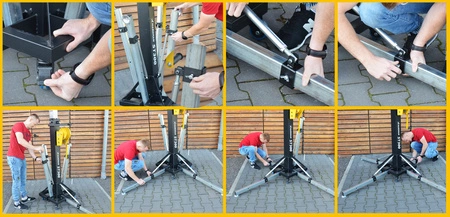 Wieża sceniczna statyw z wyciągarką 2m-6m udźwig 300kg ST300 HARDMAN