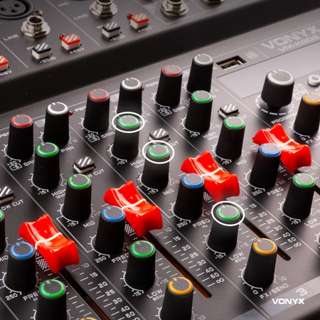 Mikser muzyczny 8-kanałowy REC BT DSP USB VM-KG08 Vonyx