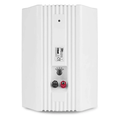 Zestaw białych głośników naściennych 8 x 6.5" BC65V z wzmacniaczem 4 strefowym