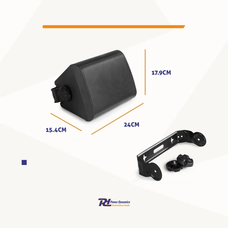 Zestaw kolumn zewnętrznych BGO50 5.25" 120W czarny PD
