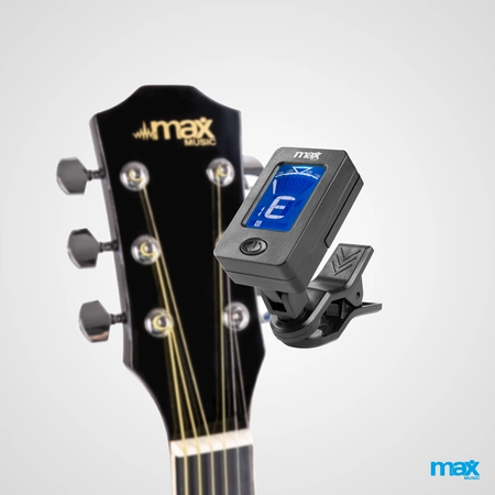 Zestaw: Gitara akustyczna Max Solojam Western czarna + akcesoria