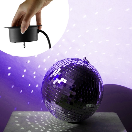 Kula lustrzana 30cm z napędem