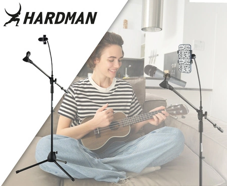 Statyw mikrofonowy z uchwytem na telefon HSM4 Hardman