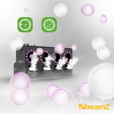 Wytwornica dymu i baniek z diodami RGBW Cyclone400