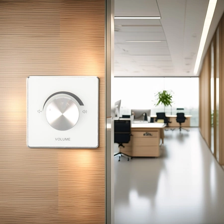 Regulator głośności 10W/100V - ARG3 srebrne szkło Audioport