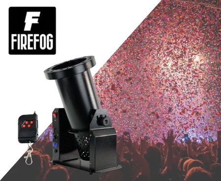 Wyrzutnia konfetti LED DMX pilot Confetti Cannon 500L Firefog