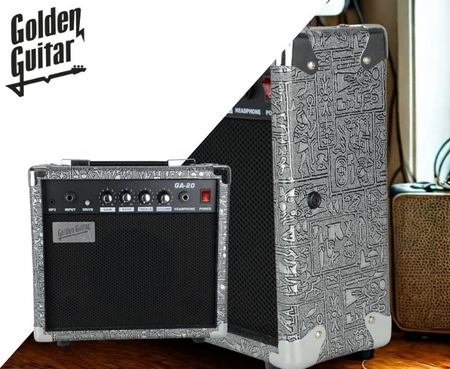 Wzmacniacz gitarowy GA-20 - srebrny Golden Guitar