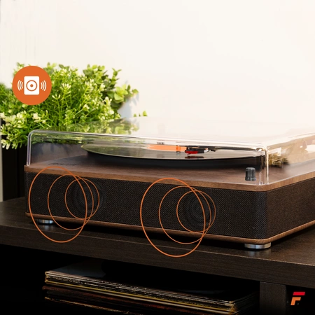 Gramofon RP161 Fenton HQ BT brązowy