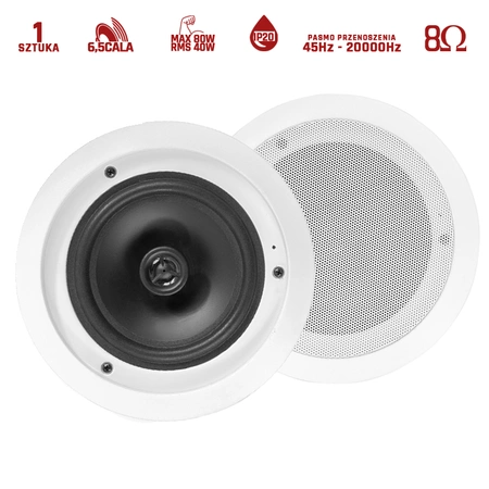 CSSG6 Głośnik sufitowy 80W 6,5"Aluminiowy