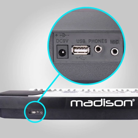 Zestaw: Keyboard MEK54100 Madison 54 klawisze+ statyw