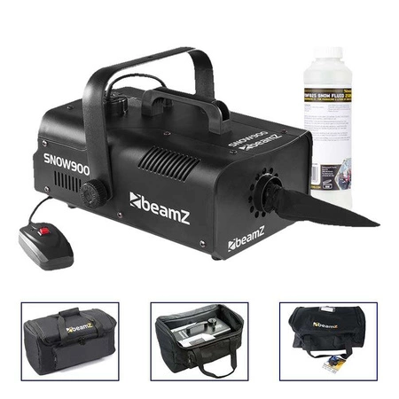 Zestaw: Wytwornica śniegu 900W SNOW900+ płyn do śniegu 1l+ torba