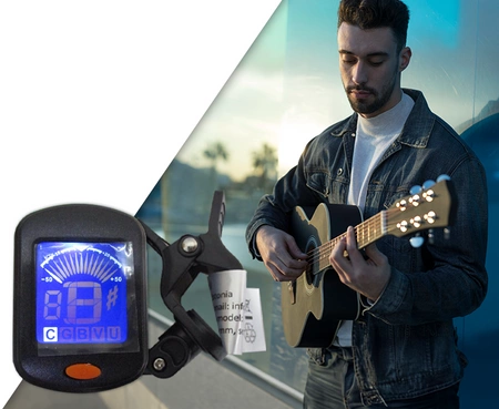 Elektroniczny tuner stroik gitarowy