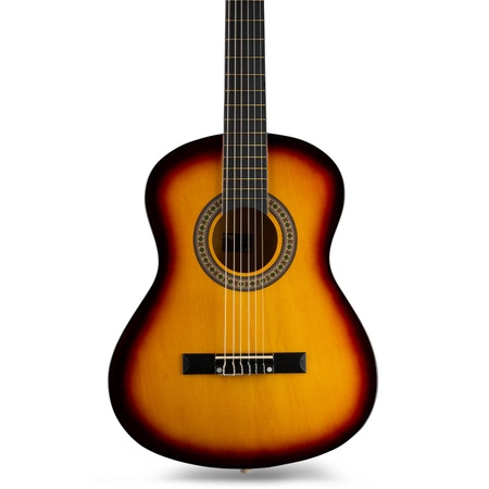 Gitara klasyczna 3/4 dla dziecka młodzieżowa SoloArt Max sunburst+ akcesoria
