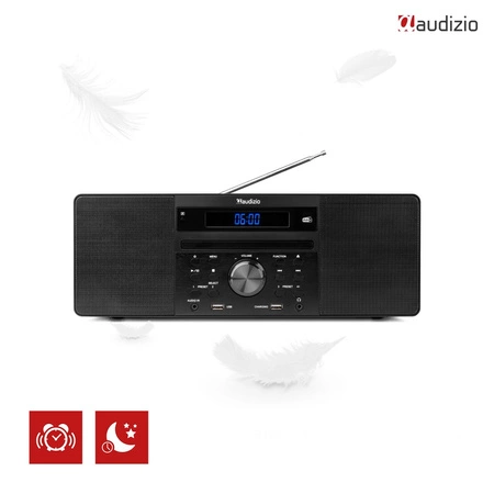 System muzyczny PRATO ALL-IN-ONE USB CD / DAB+ brązowy Audizio
