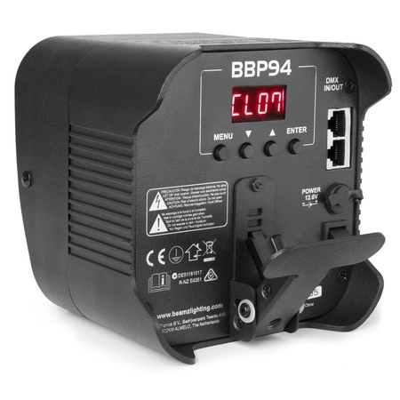 Zestaw: 8x Oświetlacz Bateryjny LED RGBWA-UV+ case z systemem ładowania