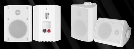 Zestaw kolumn zewnętrznych 4" 100W PD BGO40 białe