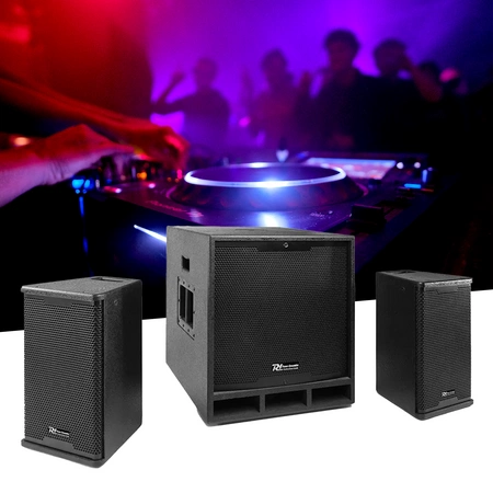Zestaw nagłośnieniowy ComboSet 1800W subwoofer 18''18'' 2x kolumna 10" Power Dynamics