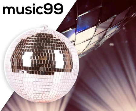 Kula lustrzana 20 cm - różowo złota