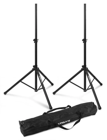 Zestaw nagłośnieniowy 2600W 2x kolumna aktywna 12'' subwoofer 15'' statywy okablowanie