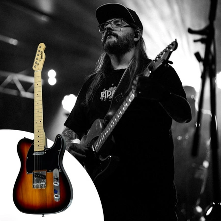 Gitara elektryczna - kompletny zestaw -Golden Guitar TEEG-30 Sunburst Telecaster