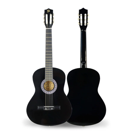 Gitara klasyczna 39" 4/4 czarna+ akcesoria GK39CZ Golden Guitar