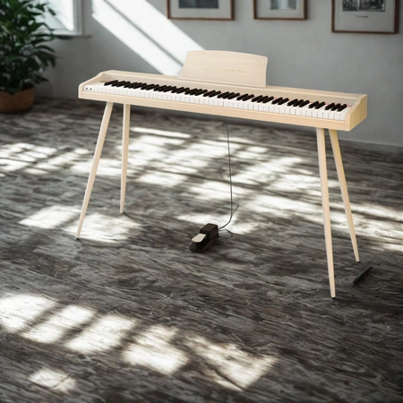 Pianino cyfrowe 88 klawiszy z nogami VIRELAI ciemnobrązowe Mielczewski