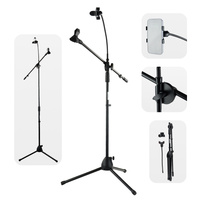 Statyw mikrofonowy z uchwytem na telefon HSM4 Hardman