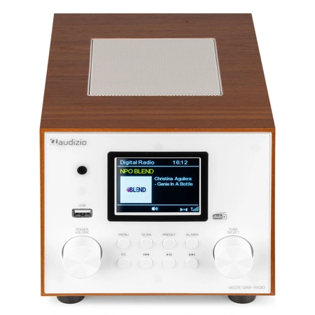 Radio Audizio Vieste DAB+ z subwooferem, białe