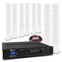 System wewnętrznych głośników 8 x ICS8 40W 100V z wzmacniaczem