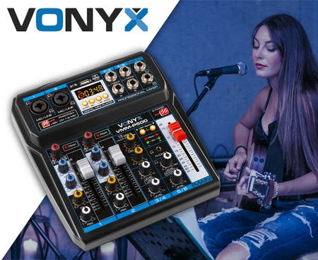 Mikser 4-kanałowy DSP USB MP3 BT VMM-P500 Vonyx