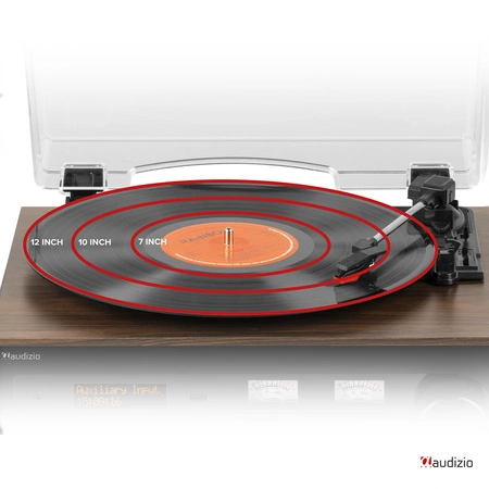 Gramofon retro Boston CD USB radio DAB głośniki Audizio