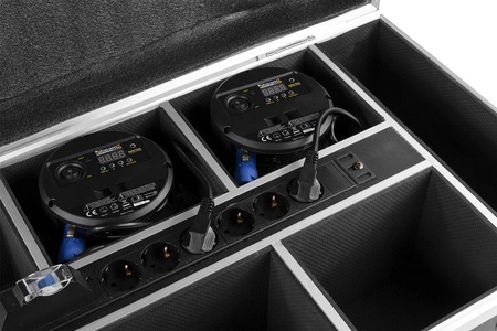 Zestaw 6 oświetlaczy bateryjnych BBP66 LED Par 6x6W RGBW 4w1 z walizką FCC66