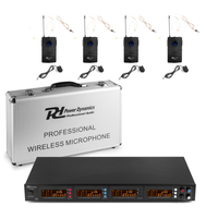 Zestaw mikrofonów bezprzewodowych UHF 4x bodypack PD504B