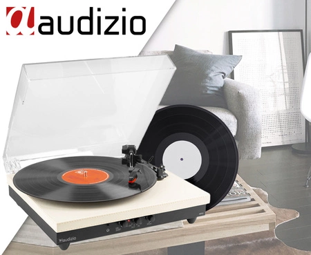 Gramofon RP113C Audizio wejście/wyjście BT kremowy