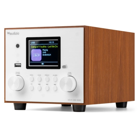 Radio Audizio Vieste DAB+ z subwooferem, białe