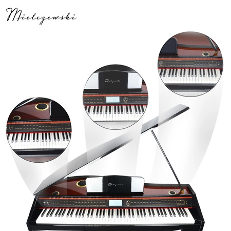 Pianino cyfrowe ważone mechanizm młoteczkowy SONATA czarne połysk