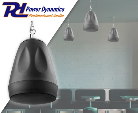 Głośnik wiszący 100V 6,5” czarny PDS65B Power dynamics